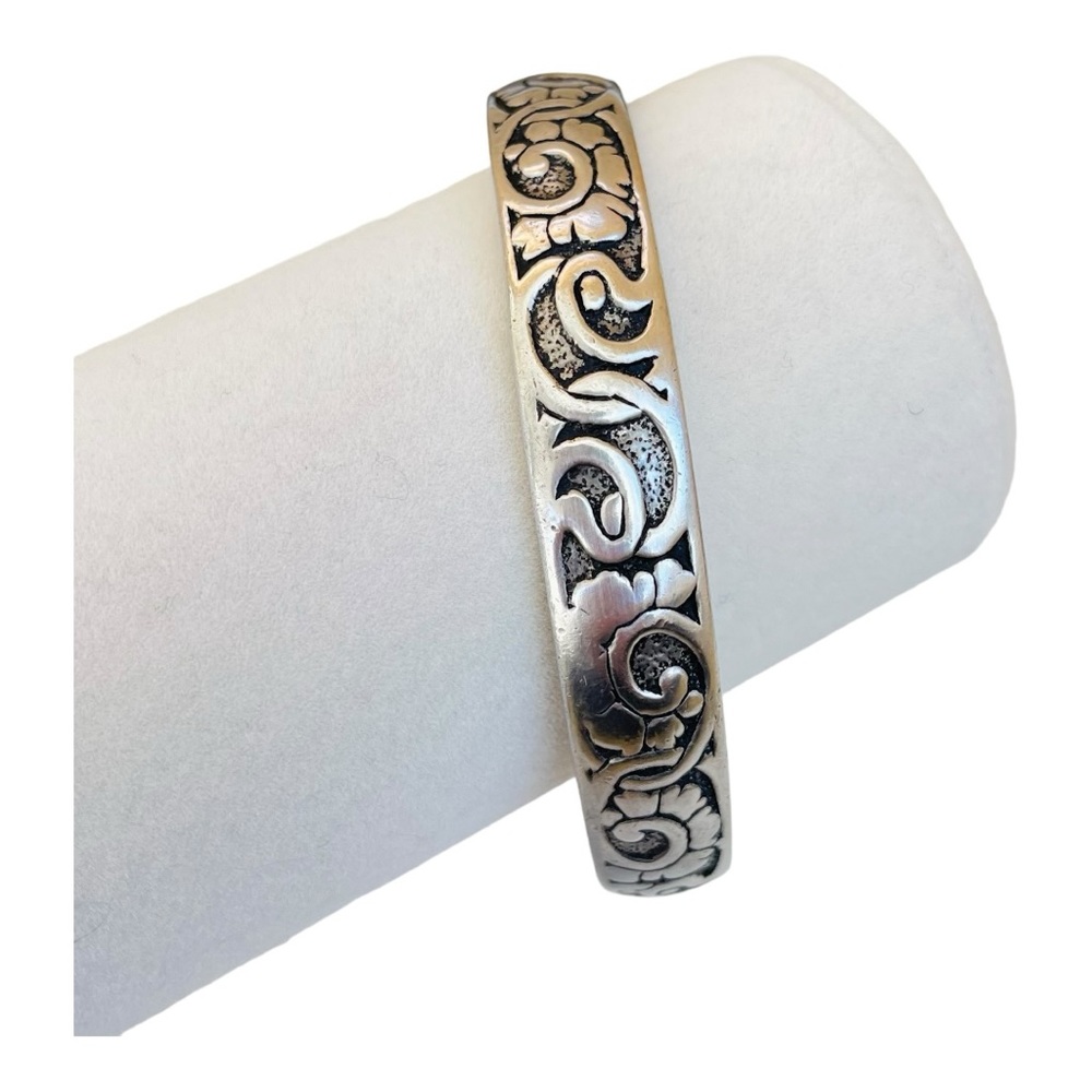 Vintage Pewter Celtic Design Bangle Bracelet